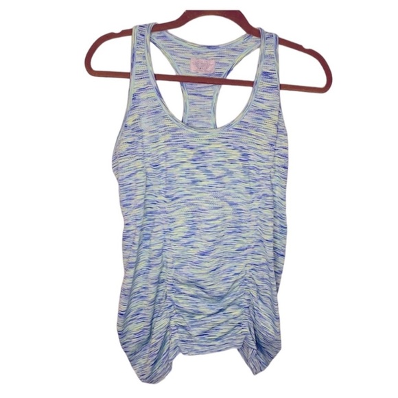 Athleta Tops - Athleta Blue/Green Marbled Fastest Track Workout Yoga Tank
